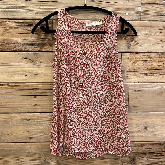 Pins & Needles Bow Tie Print Tank - Picture 1 of 5